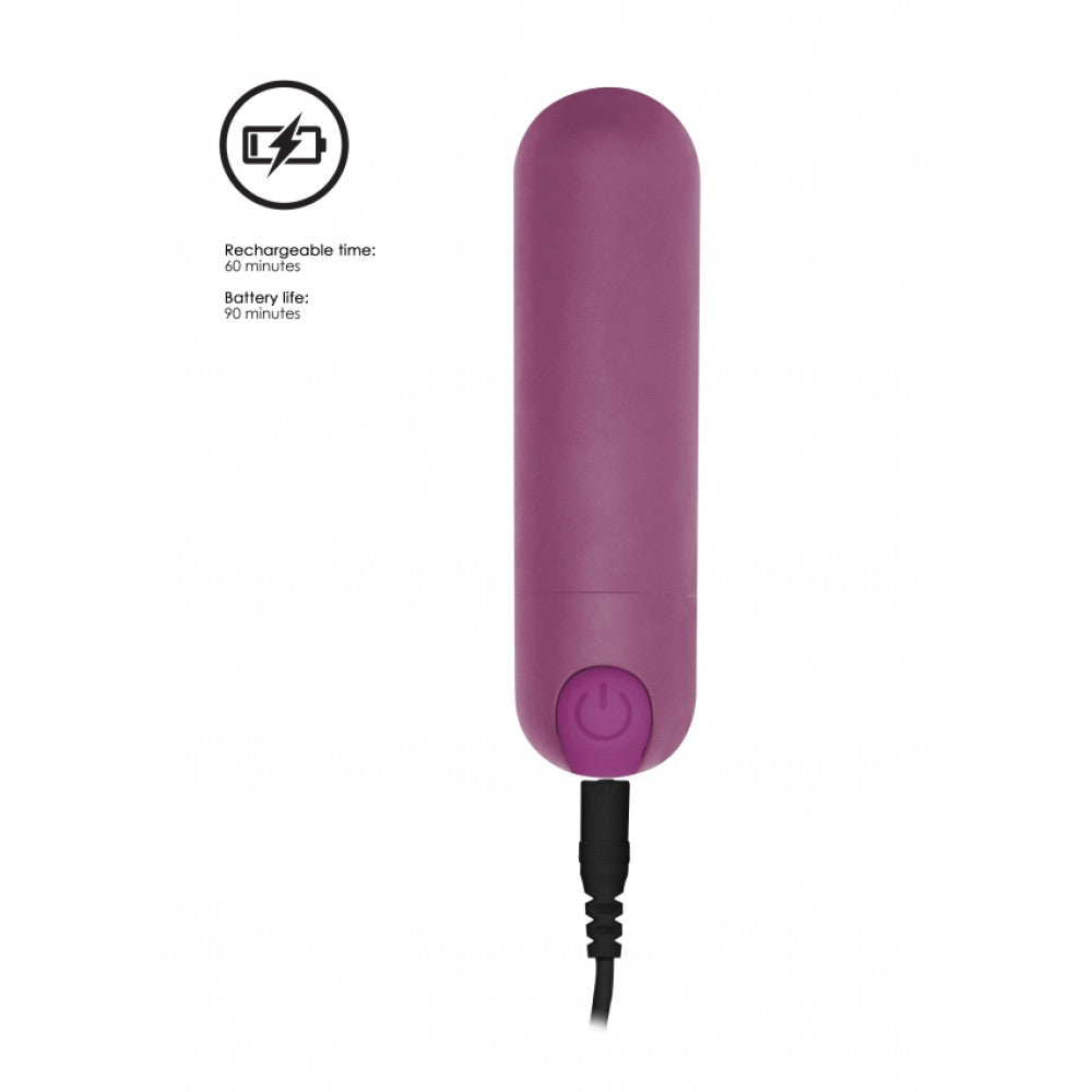 Shots Rechargeable Bullet Vibrator Purple