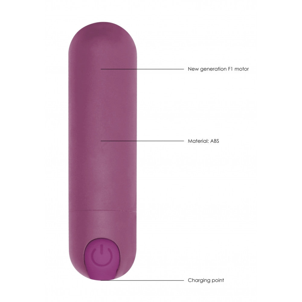 Shots Rechargeable Bullet Vibrator Purple