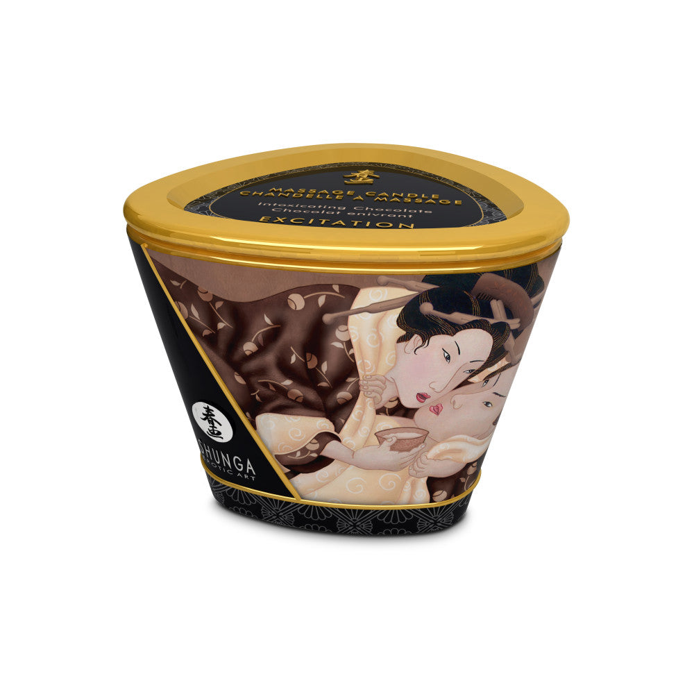 Shunga Excitation Chocolate Scented Massage Candle