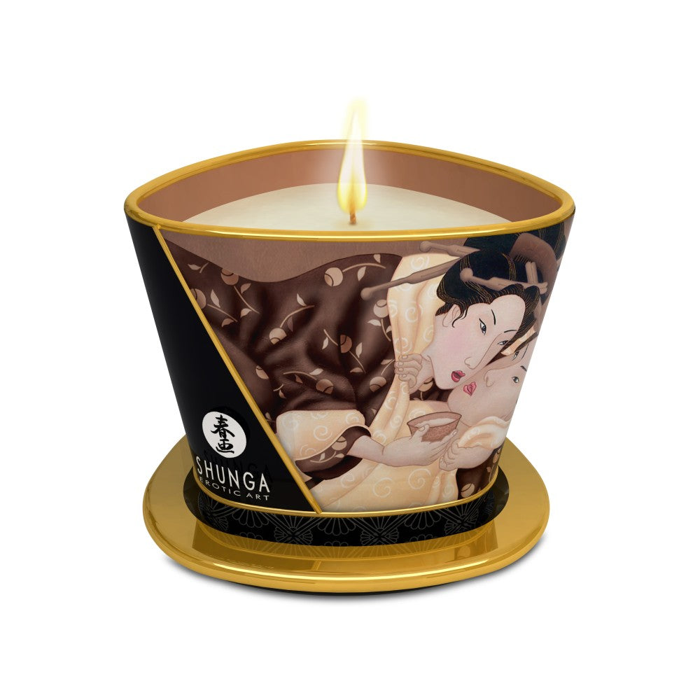 Shunga Excitation Chocolate Scented Massage Candle