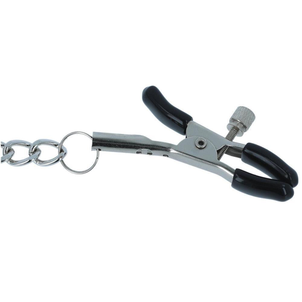 Silicone Ball Gag with Nipple Clamps & Chain
