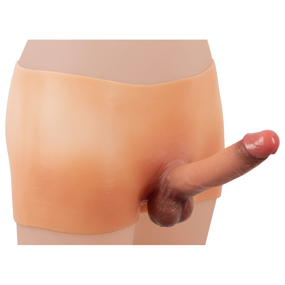 Silicone Boxers with Realistic Flexible Dildo Penis Pants Size M