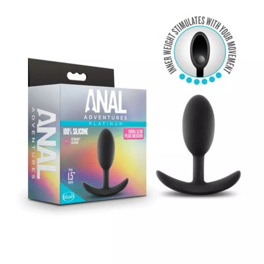 Silicone Butt Plug with Anal Adventures M