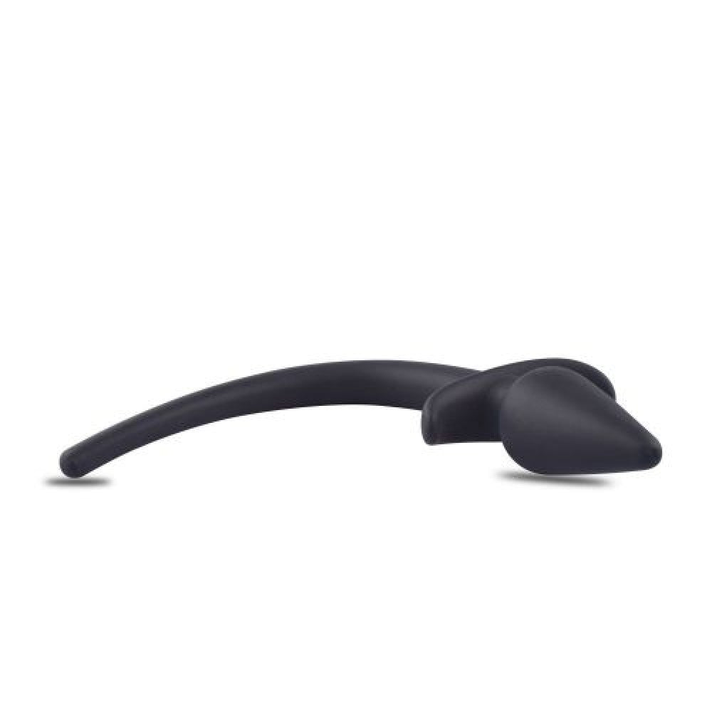Silicone Butt Plug with Flexible Extension Sexy Dart Black
