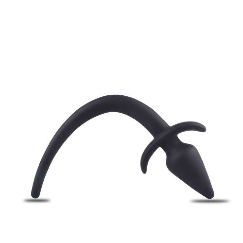 Silicone Butt Plug with Flexible Extension Sexy Dart Black