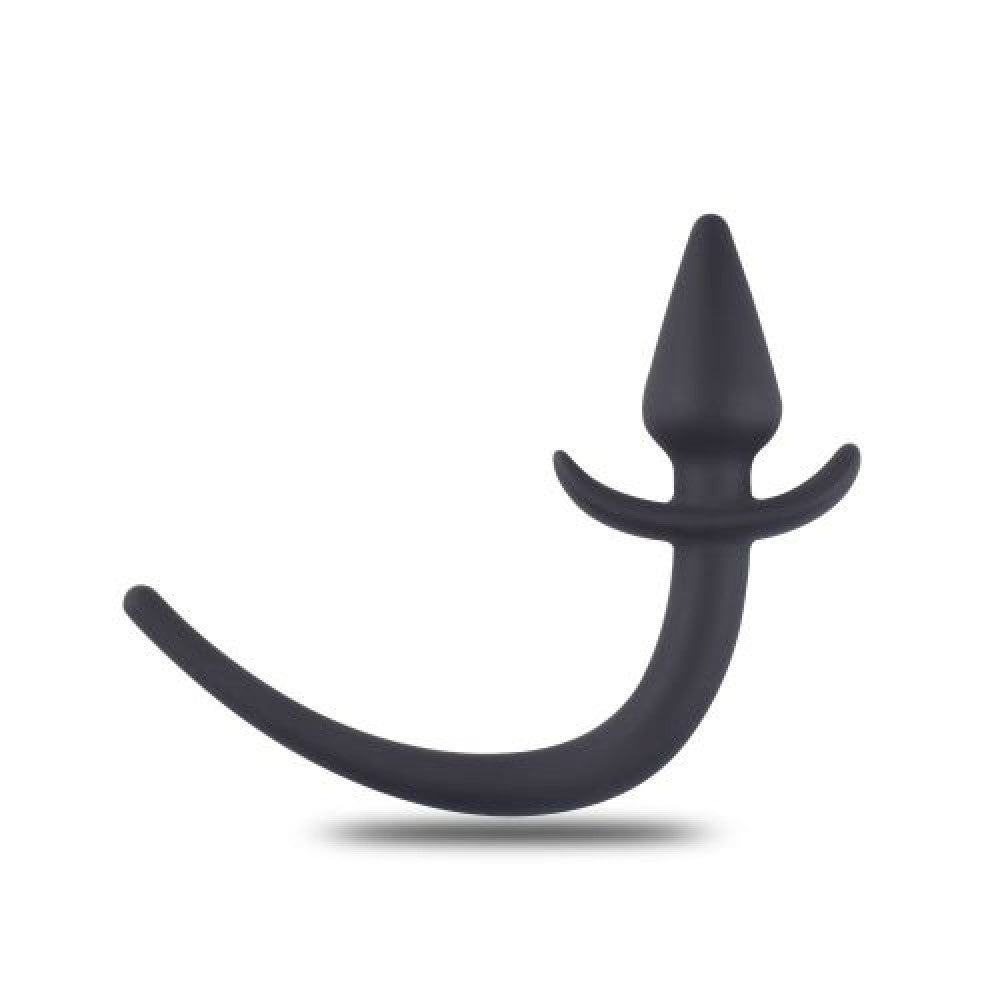 Silicone Butt Plug with Flexible Extension Sexy Dart Black