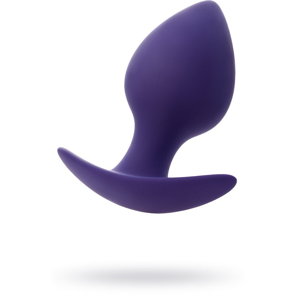 Silicone Butt Plug with moving ball Glob purple M