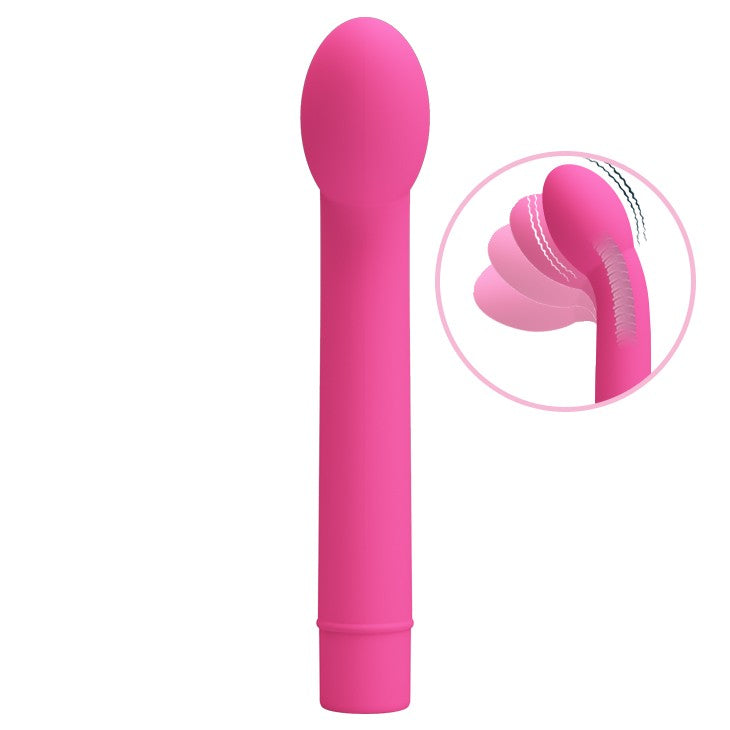 Silicone G-spot vibrator Logan pink