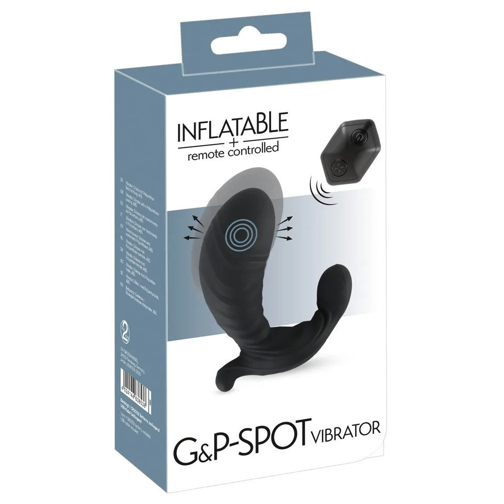 Silicone G&P-Spot Rechargeable Inflatable Vibrating Stimulator