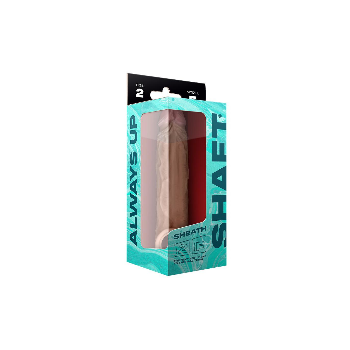 Silicone Penis Extender with Ball Strap Shaft Model F