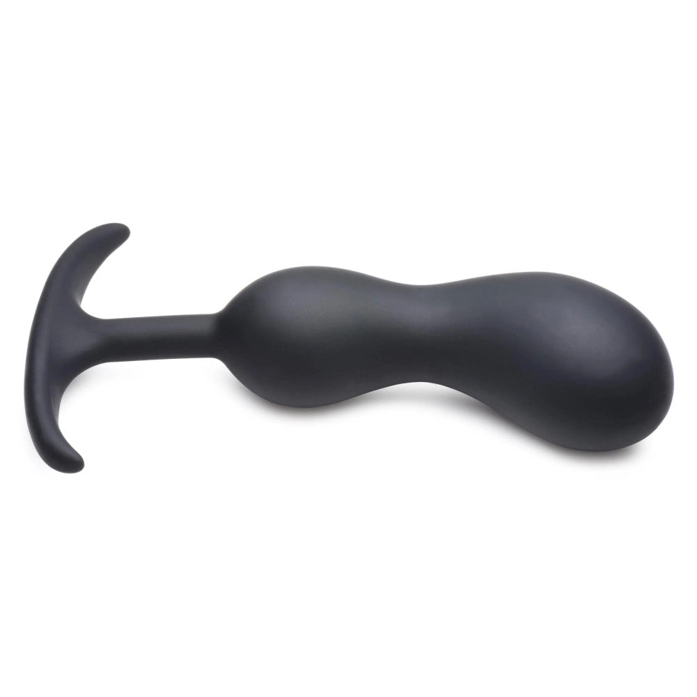 Silicone Prostate Stimulator Weighted Heavy Hitters 7.4" Black