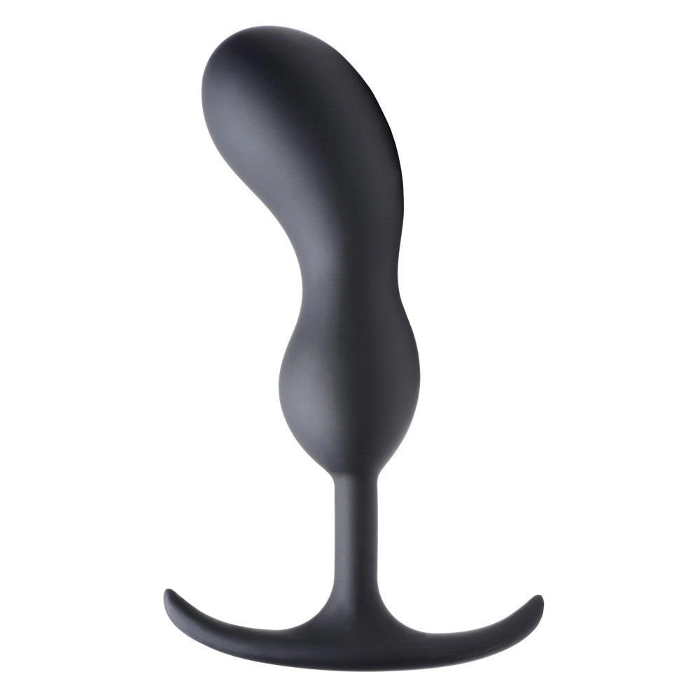 Silicone Prostate Stimulator Weighted Heavy Hitters 7.4" Black