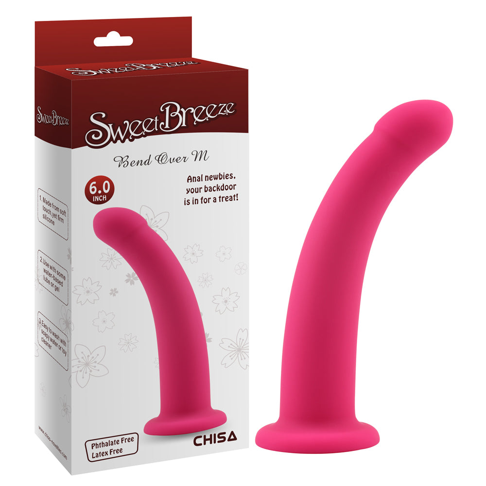 Silicone anal dildo Bend Over M pink