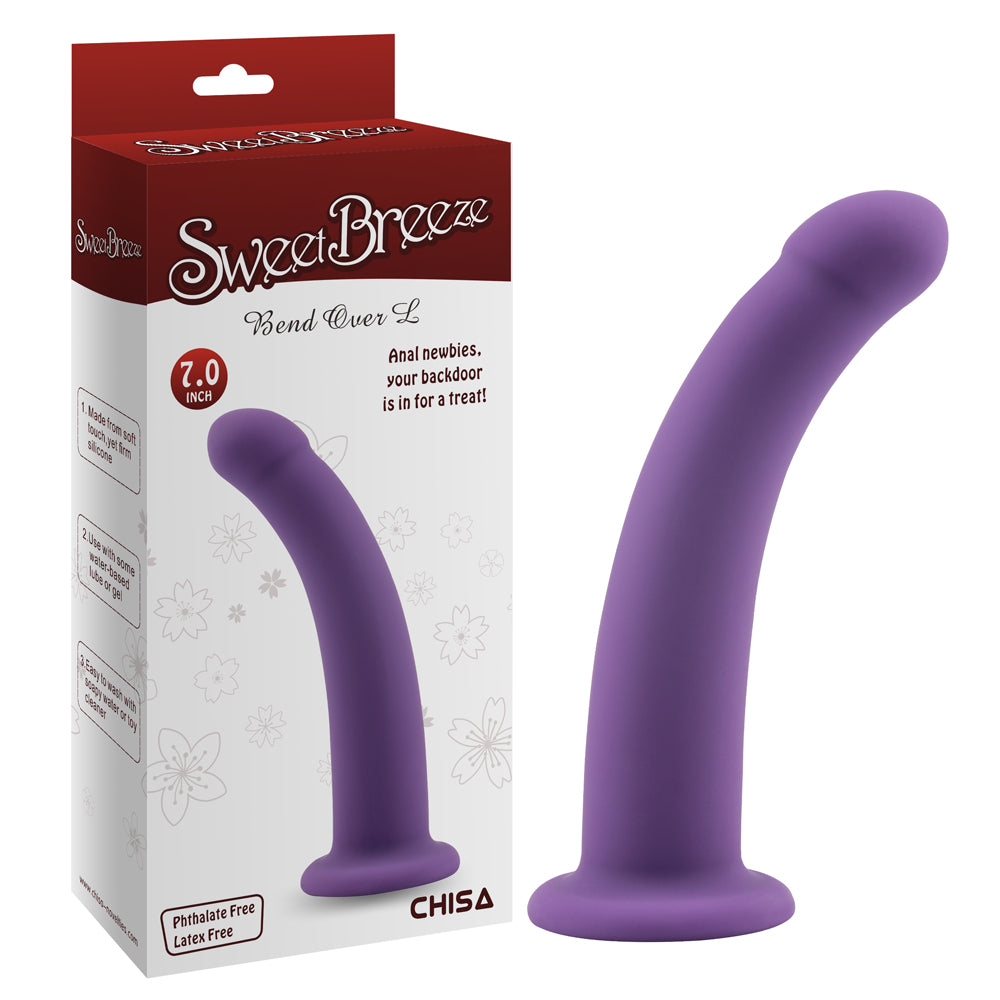 Silicone anal dildo Bend Over M purple