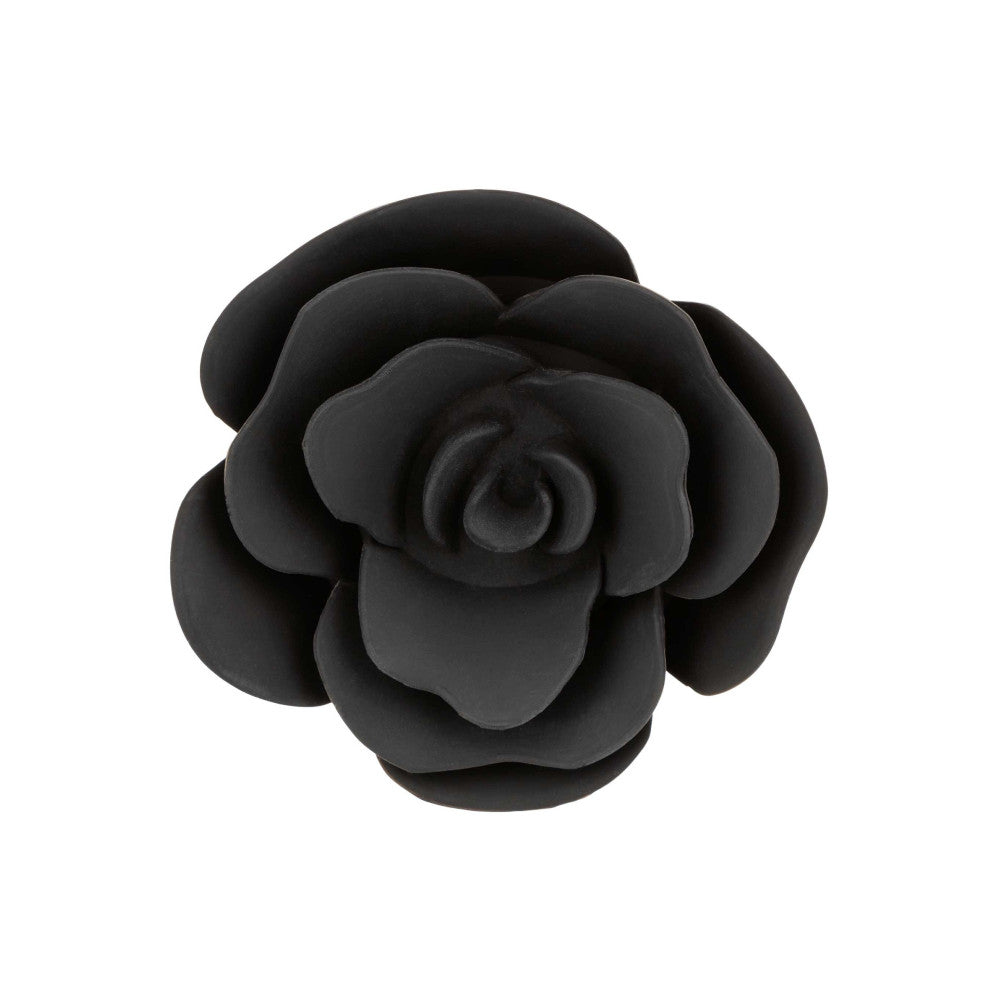 Silicone butt plug rose Calexotics Forbidden black