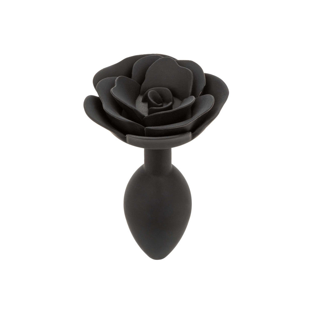 Silicone butt plug rose Calexotics Forbidden black