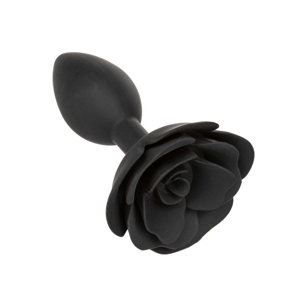 Silicone butt plug rose Calexotics Forbidden black