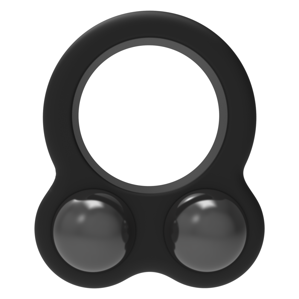 Silicone cock ring with steel weights Ramrod Dual Weight