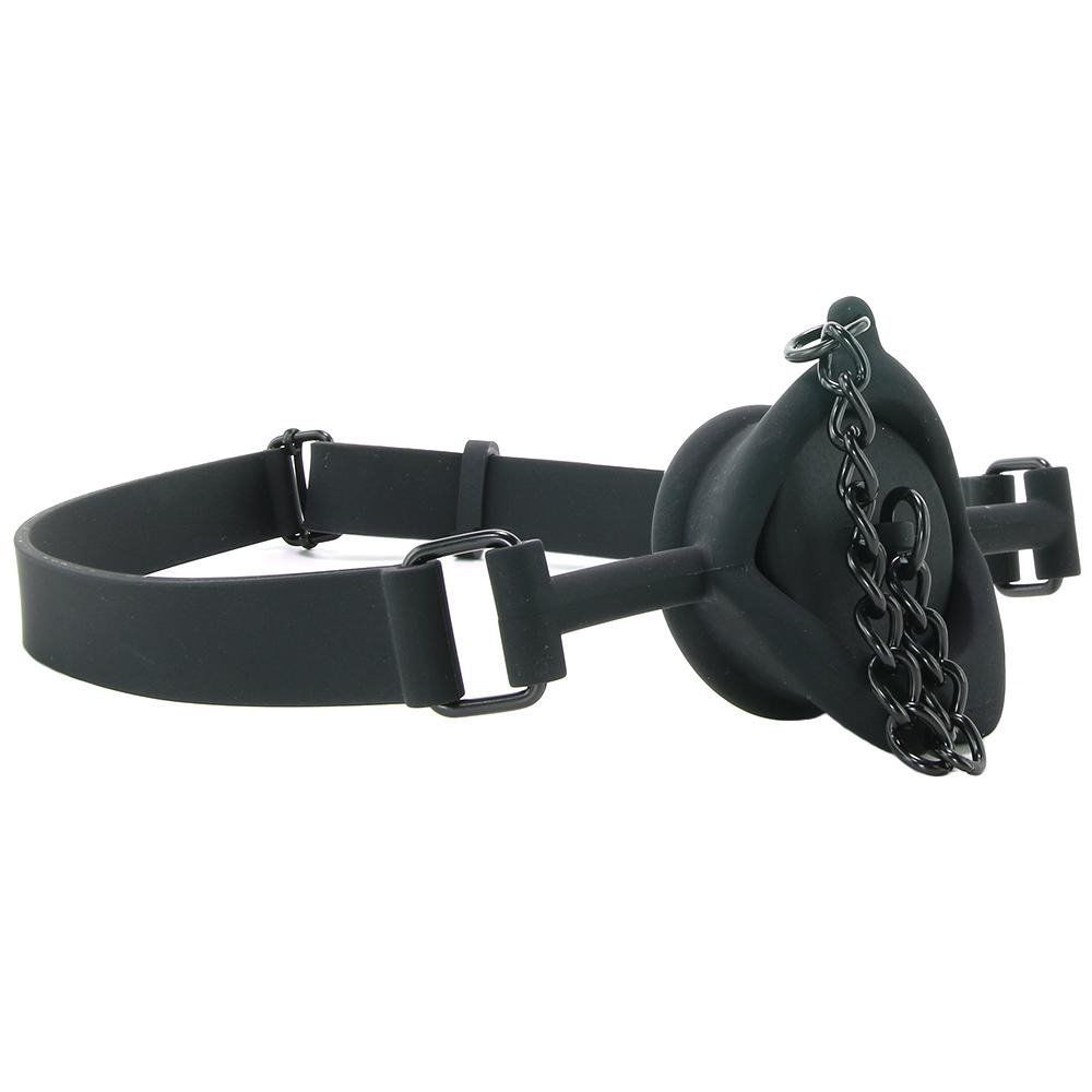 Silicone mouthpiece Stopper Gag black