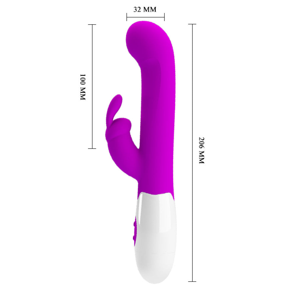 Silicone rabbit vibrator with two motors Pretty Love Centaur