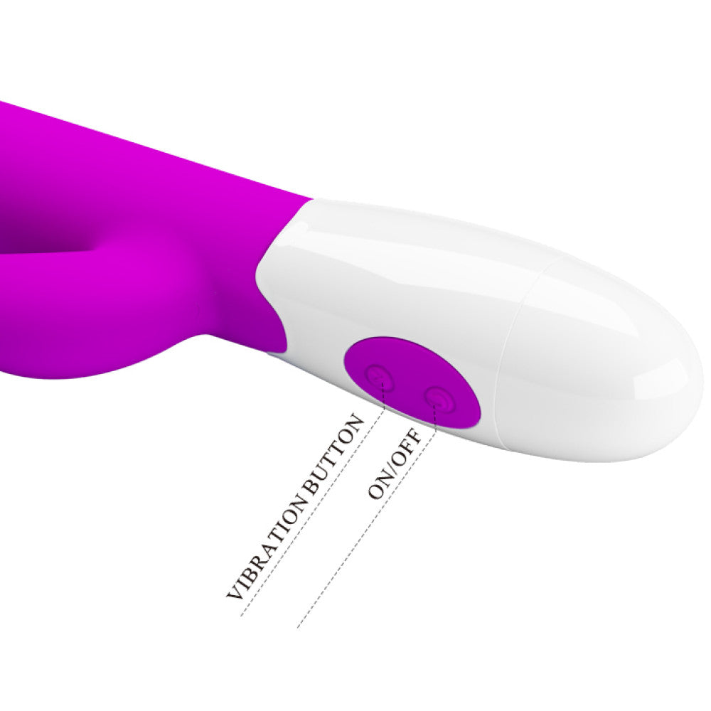 Silicone rabbit vibrator with two motors Pretty Love Centaur