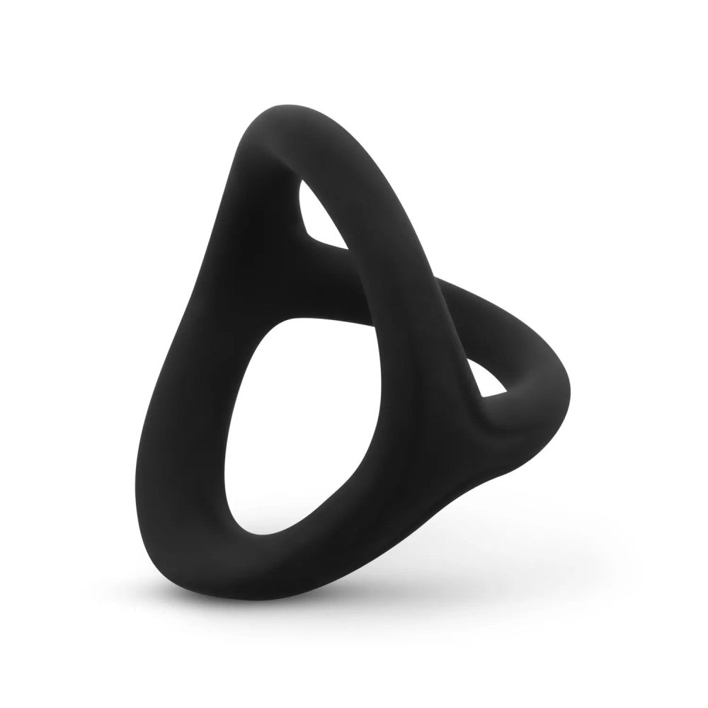 Silicone ring for penis and testicles Desire Ring black