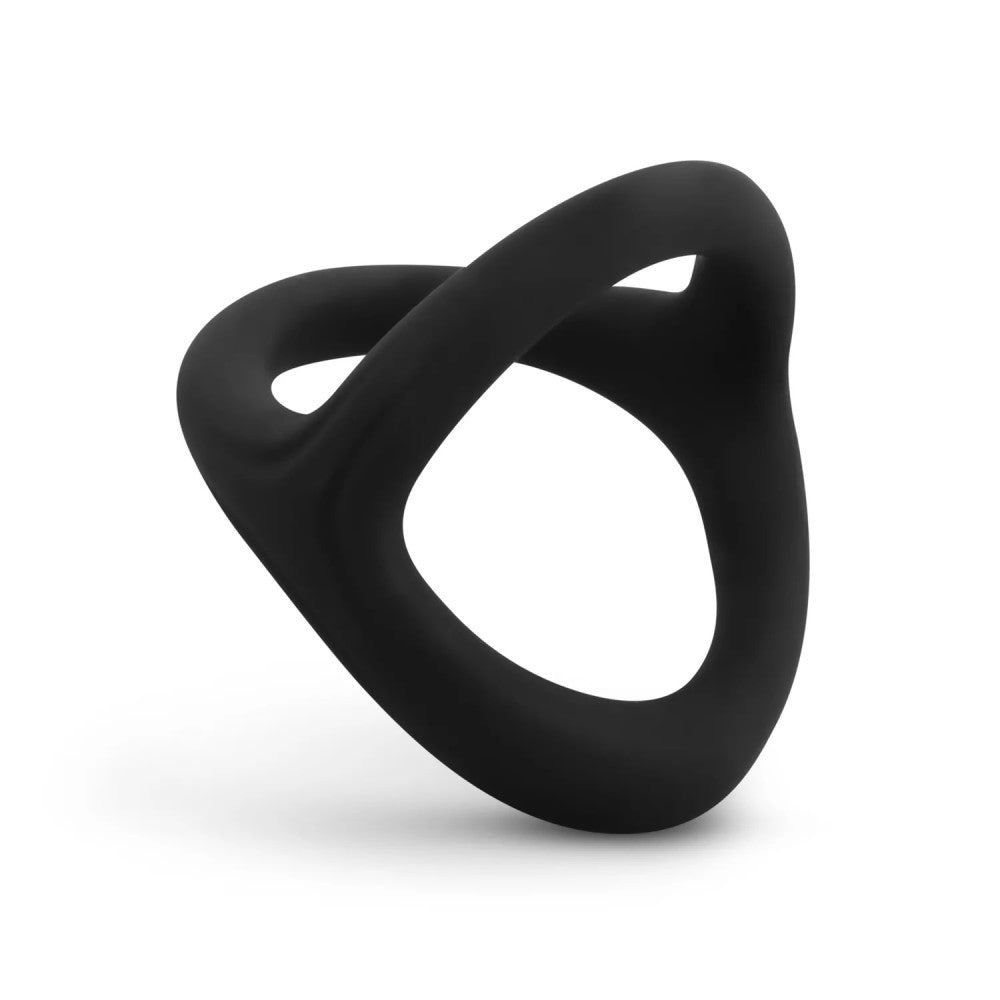 Silicone ring for penis and testicles Desire Ring black