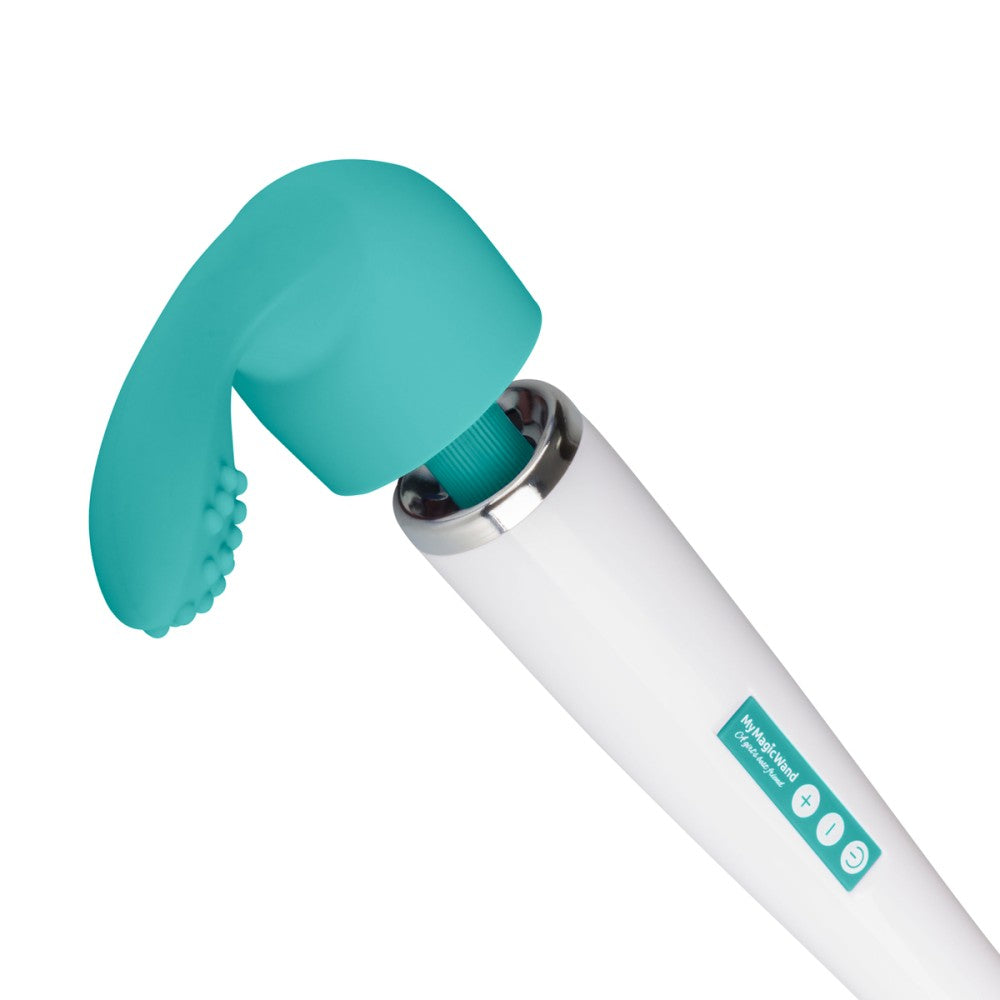 Silicone tip for Wand massagers G-spot turquoise