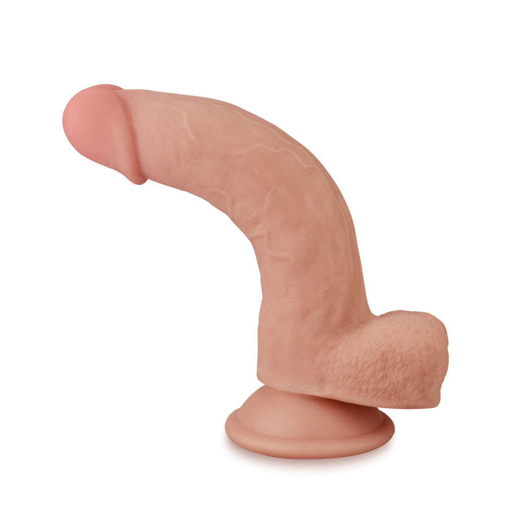 Skinlike Cock 7" Flexible Realistic Double Layer Cyber Leather Dildo