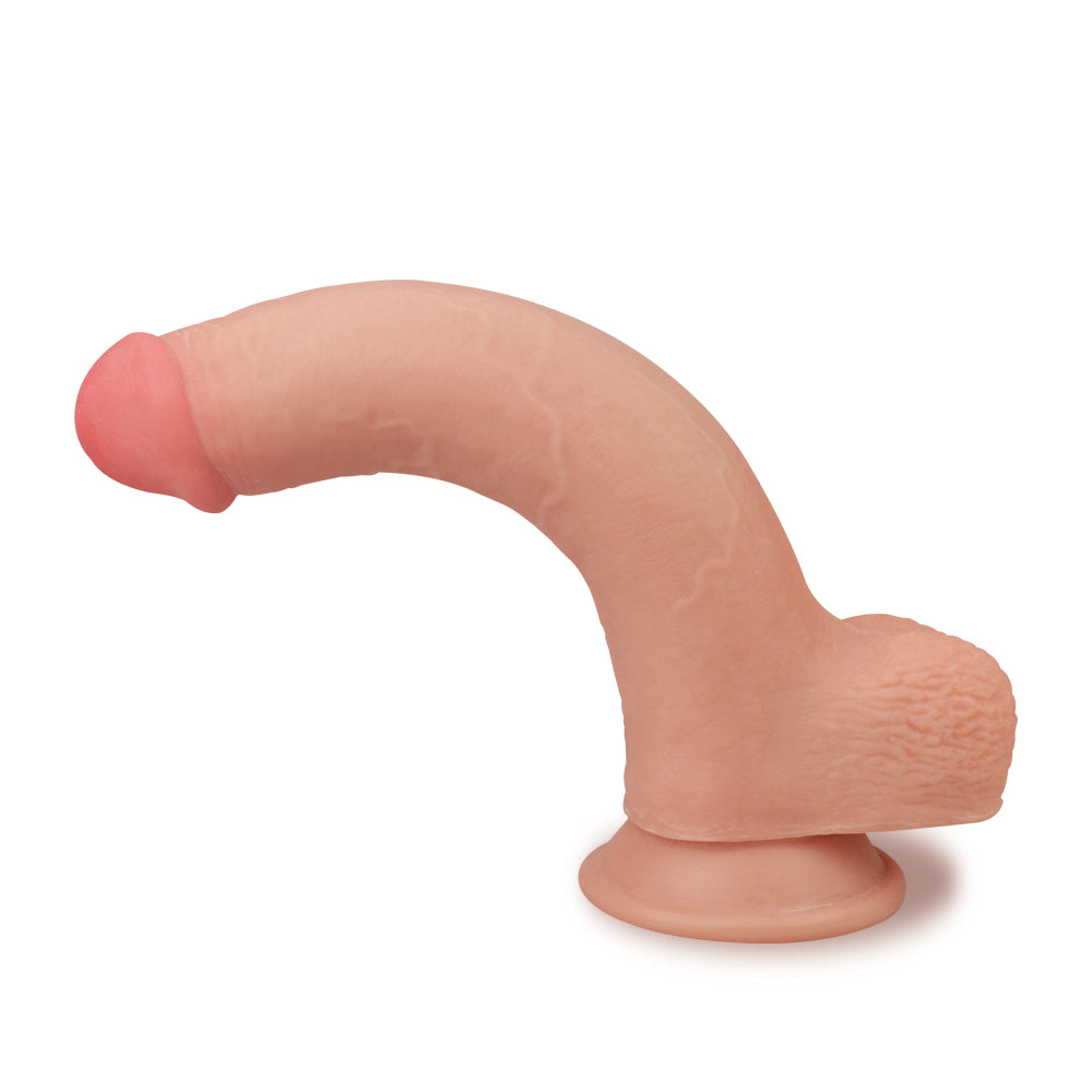 Skinlike Cock 8" Flexible Realistic Double Layer Cyber Leather Dildo