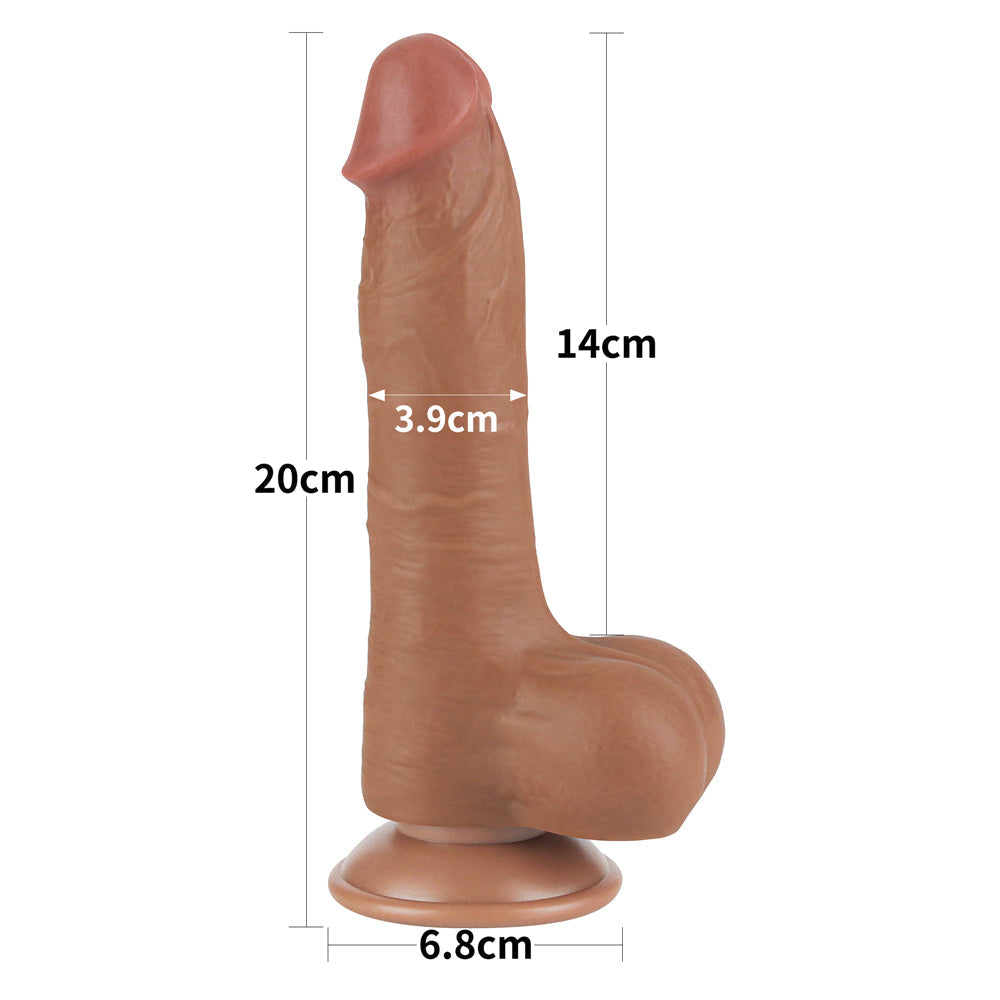 Sliding-Skin Dong Dildo 8"