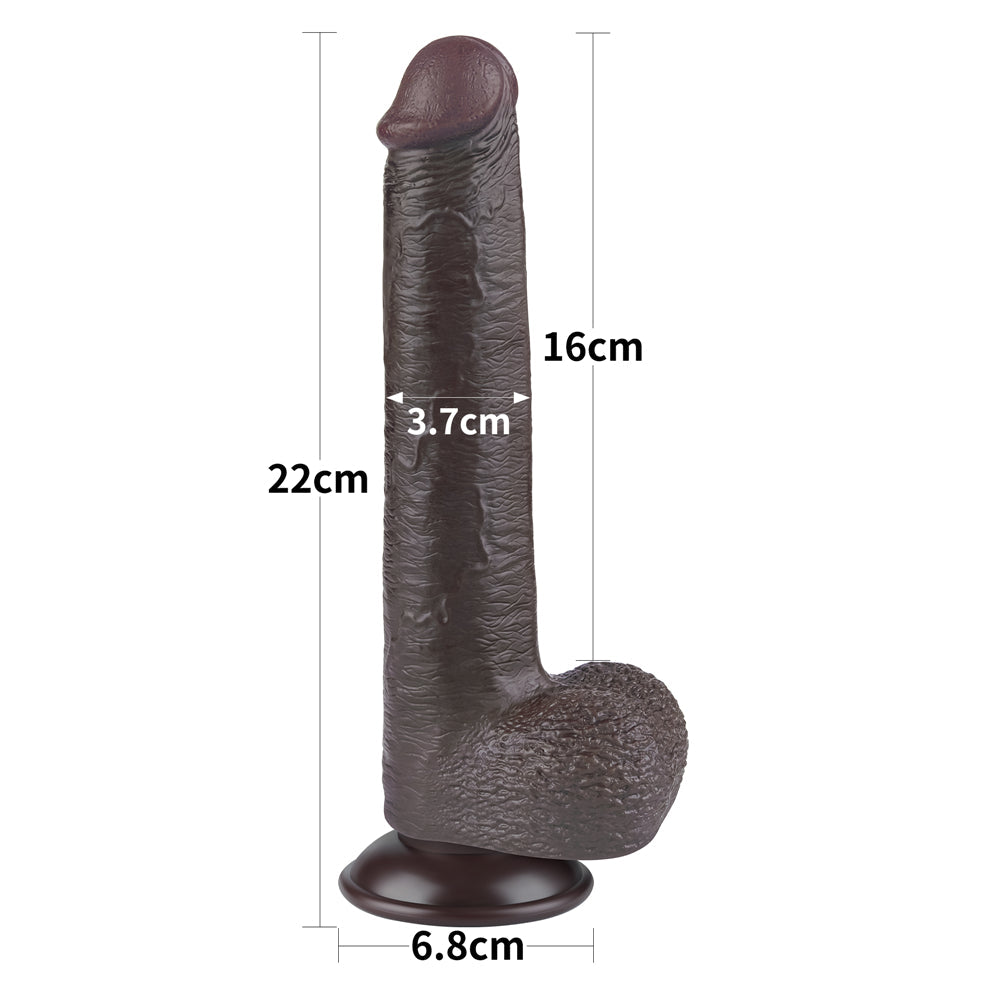 Sliding Skin Dong Dildo 9"