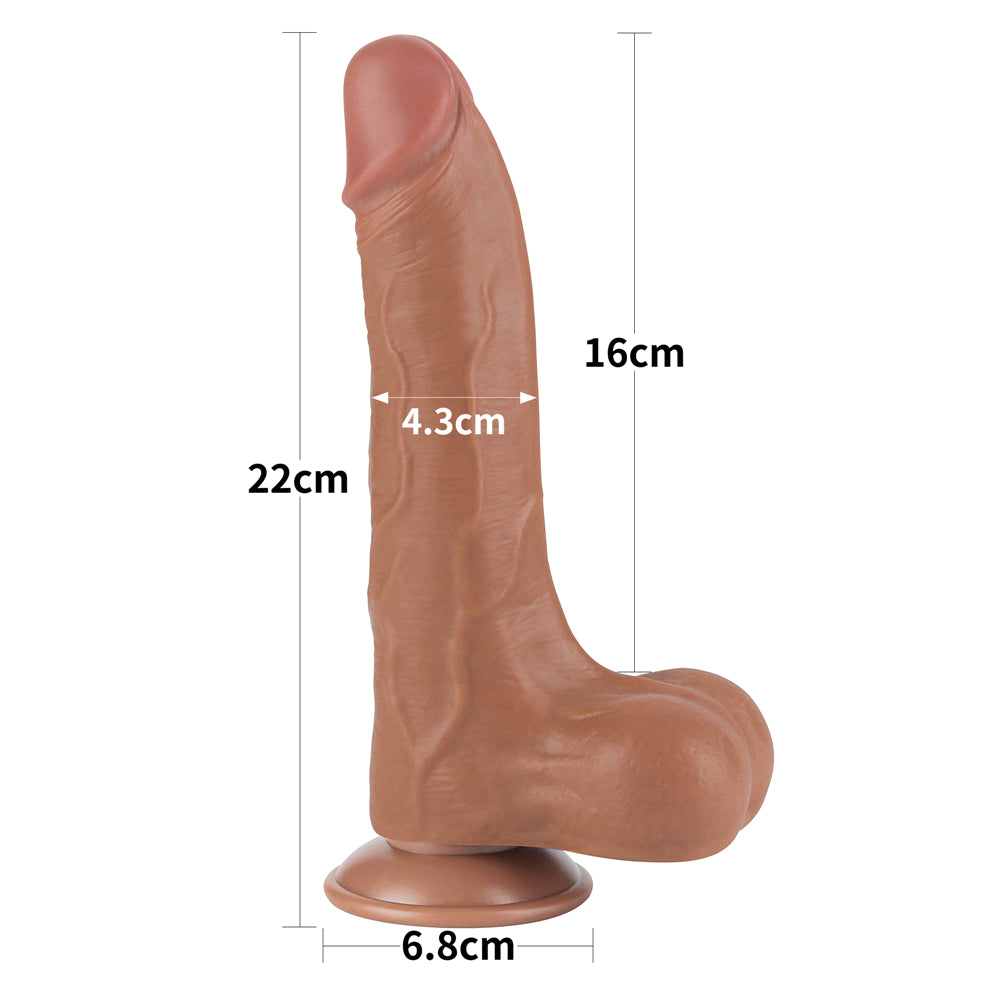 Sliding-skin Dong Dildo 8.5"