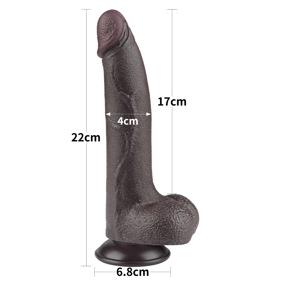 Sliding-skin Dong dildo 8.5"