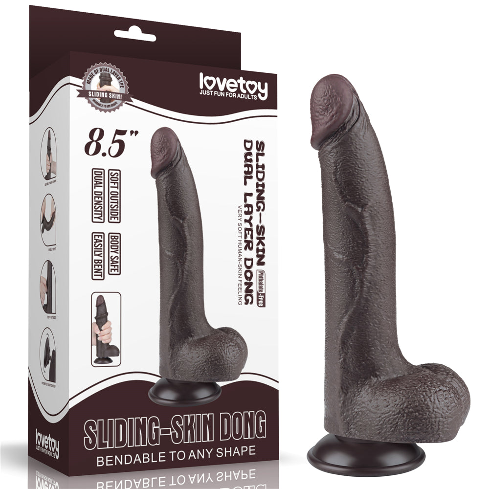 Sliding-skin Dong dildo 8.5"