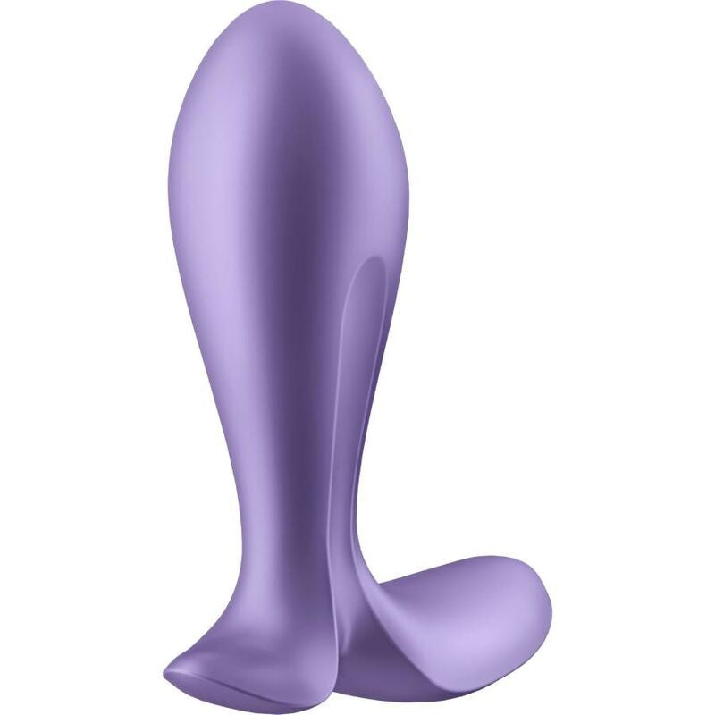 Small Rechargeable Anal Stimulator with App Satisfyer Intensity Plug Purple