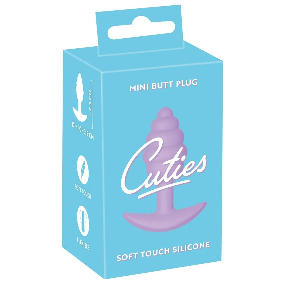 Small Silicone Butt Plug Cuties Purple