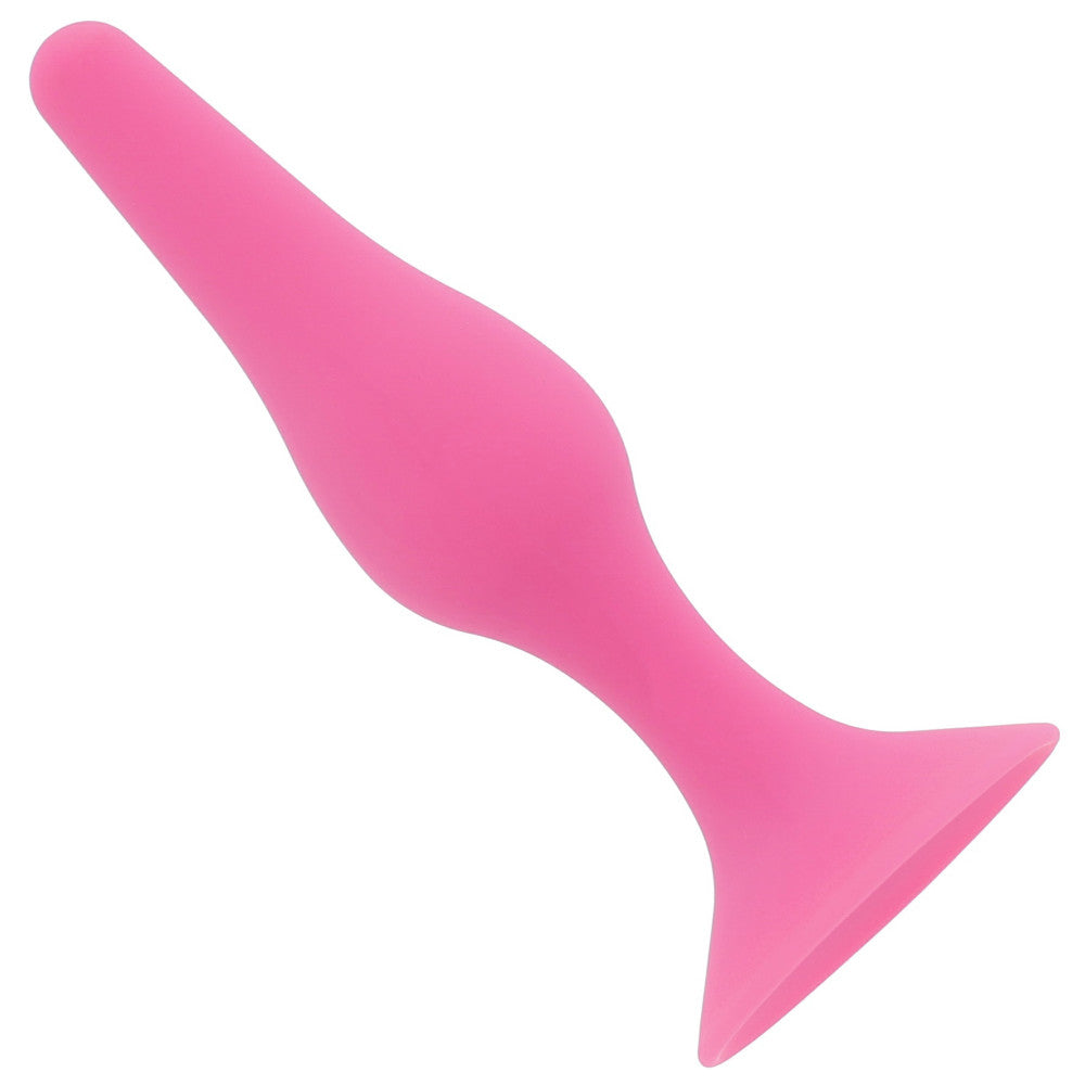 Small butt plug made of 100% silicone Glamy Soft Plug S pink