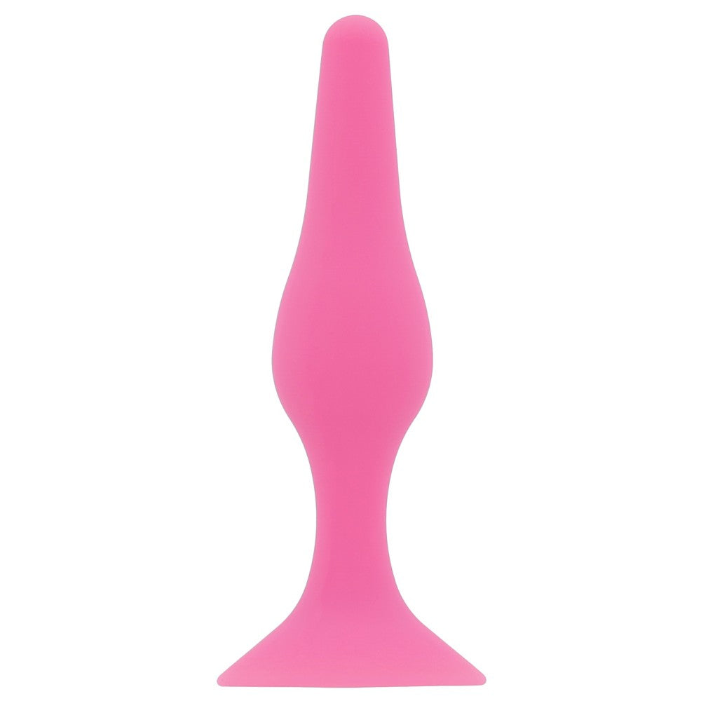 Small butt plug made of 100% silicone Glamy Soft Plug S pink