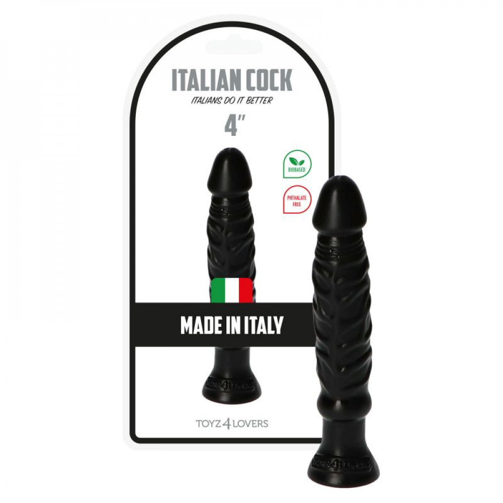 Small realistic dildo Teo 4" black