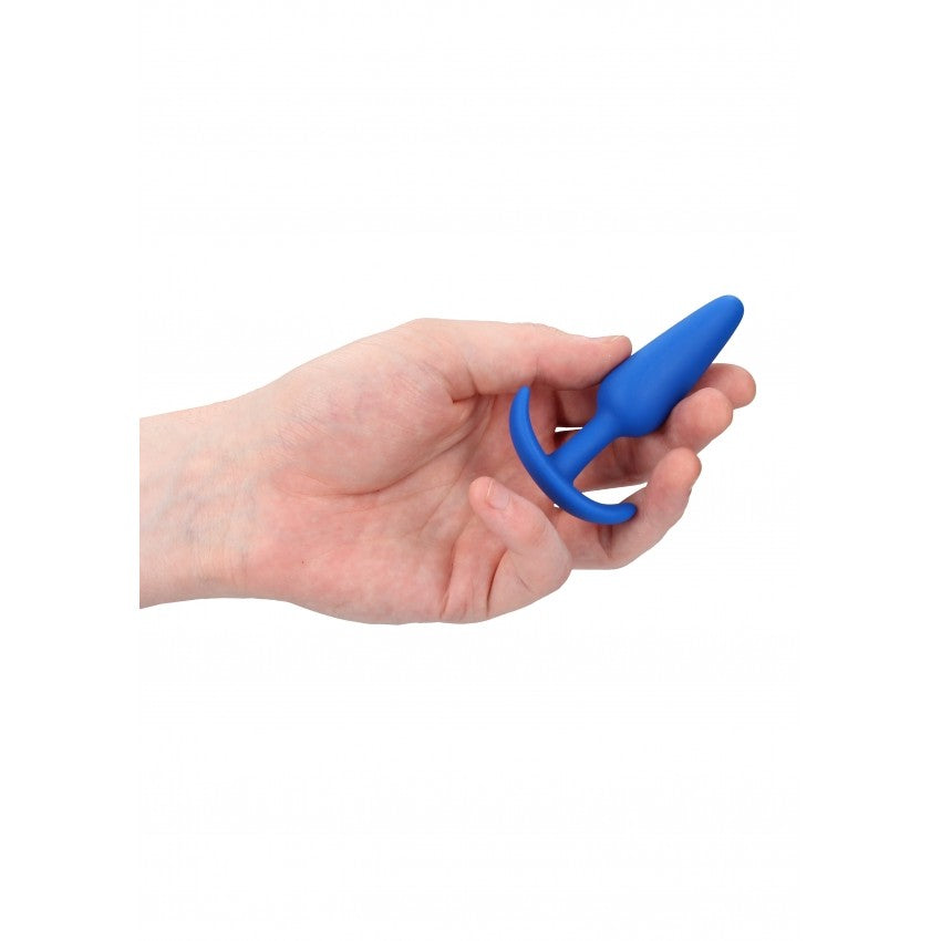 Small silicone anal dilator Slim blue