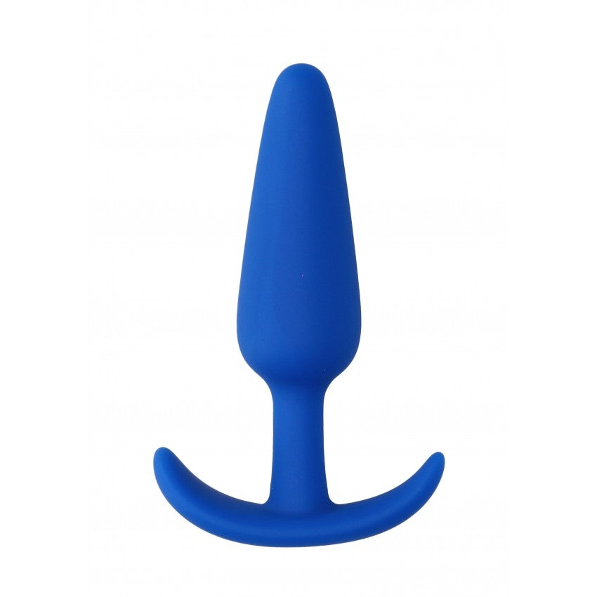 Small silicone anal dilator Slim blue