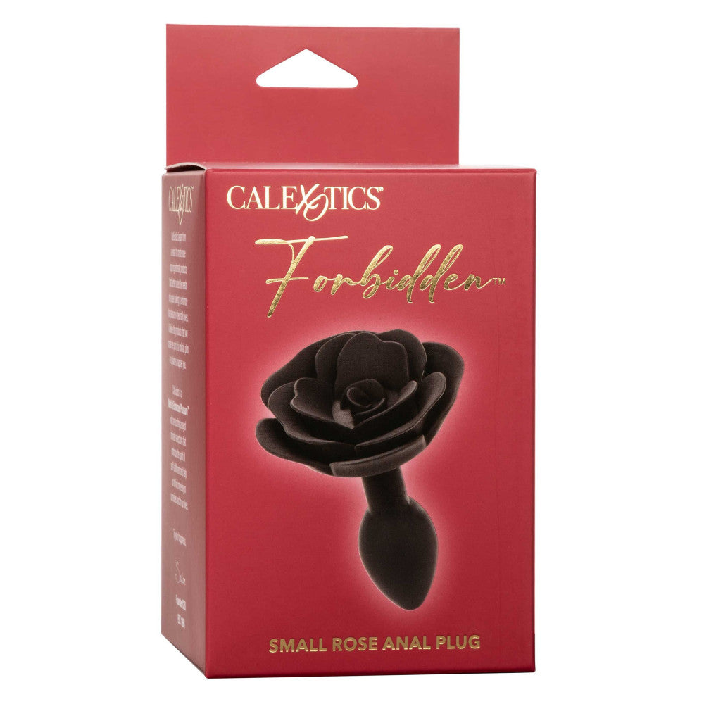 Small silicone butt plug rose Calexotics Forbidden black