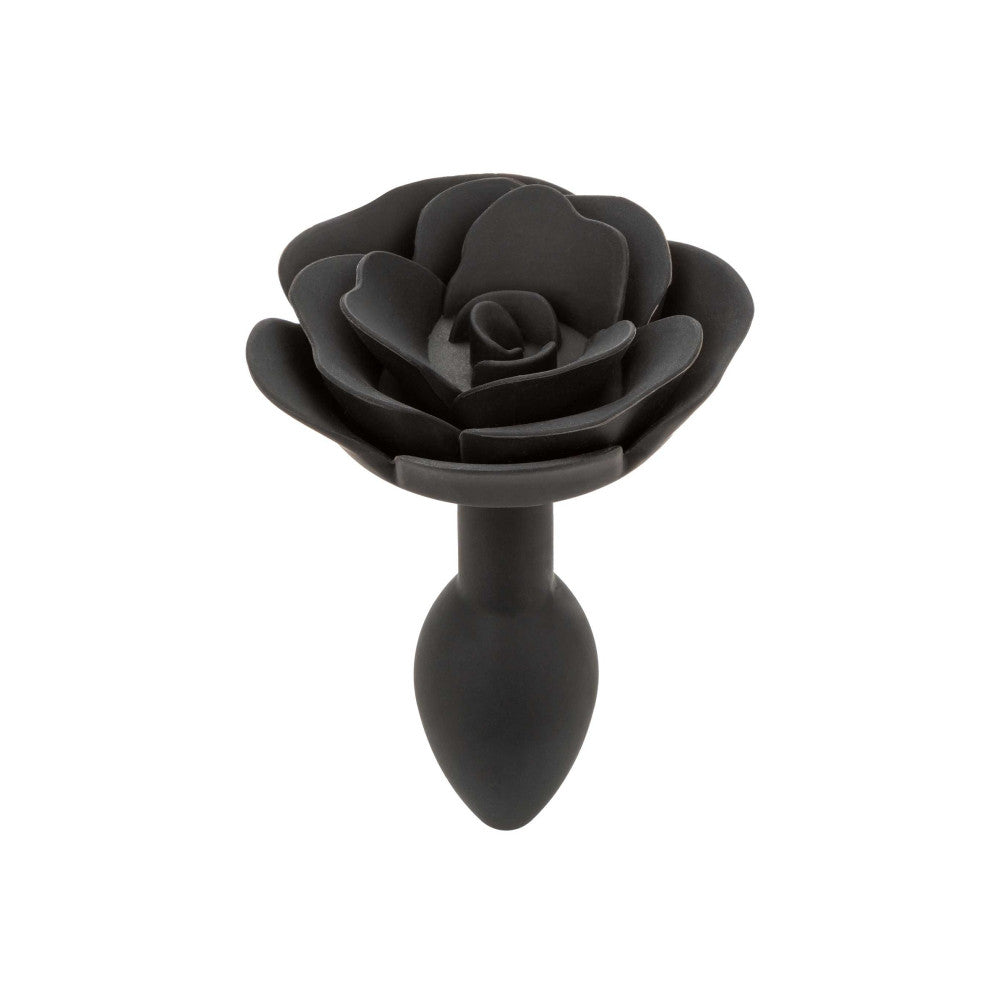 Small silicone butt plug rose Calexotics Forbidden black