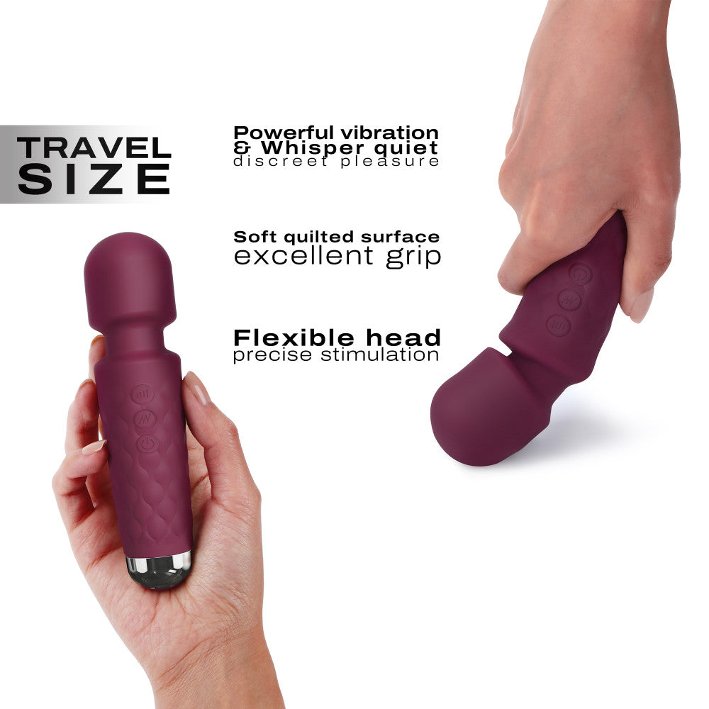 Small wand massager Dorcel Mini Wanderful burgundy