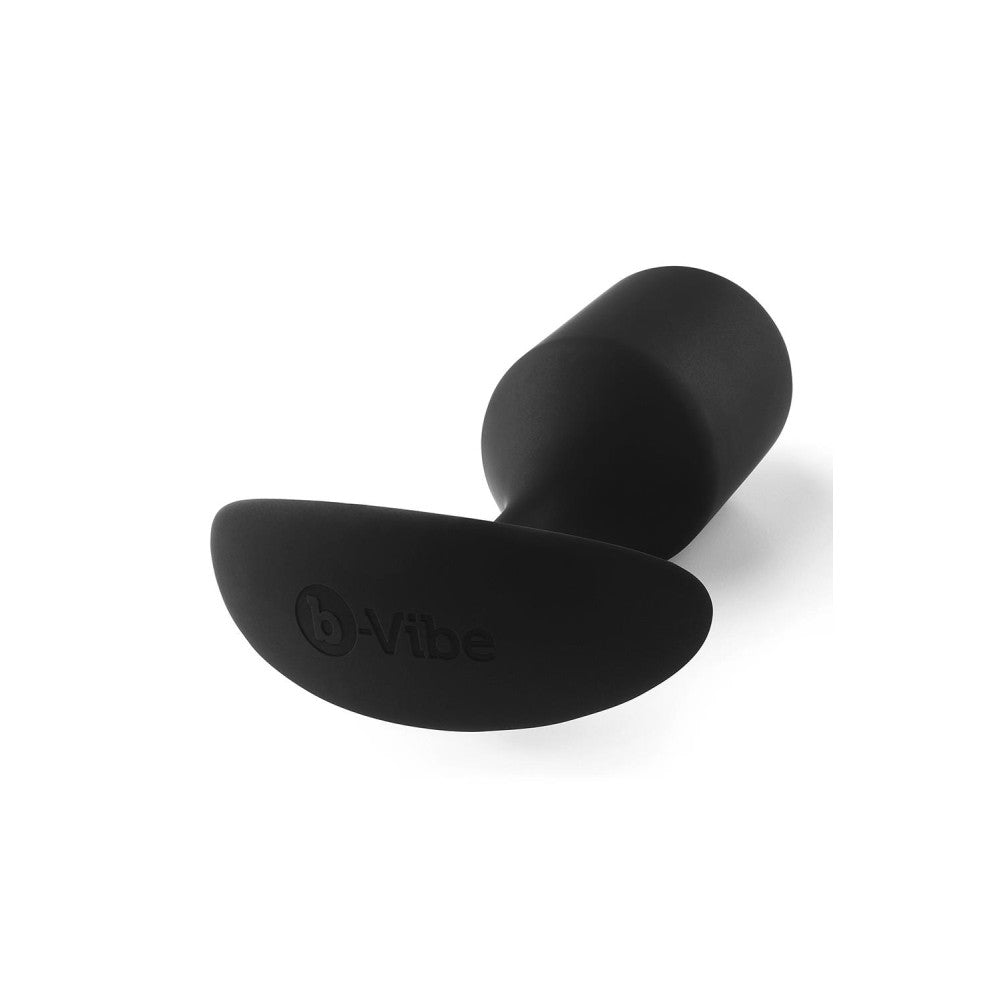 Snug Plug 4 Large Silicone Butt Plug with Extra Weights Black