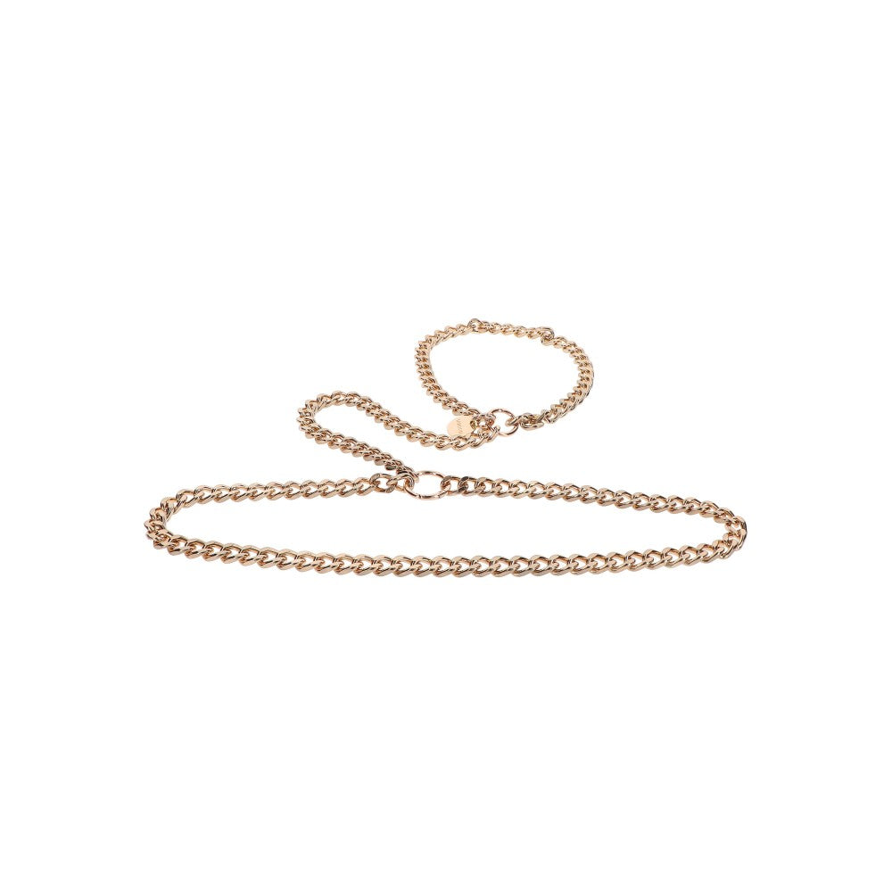 Solid metal choker jewelry Dona gold