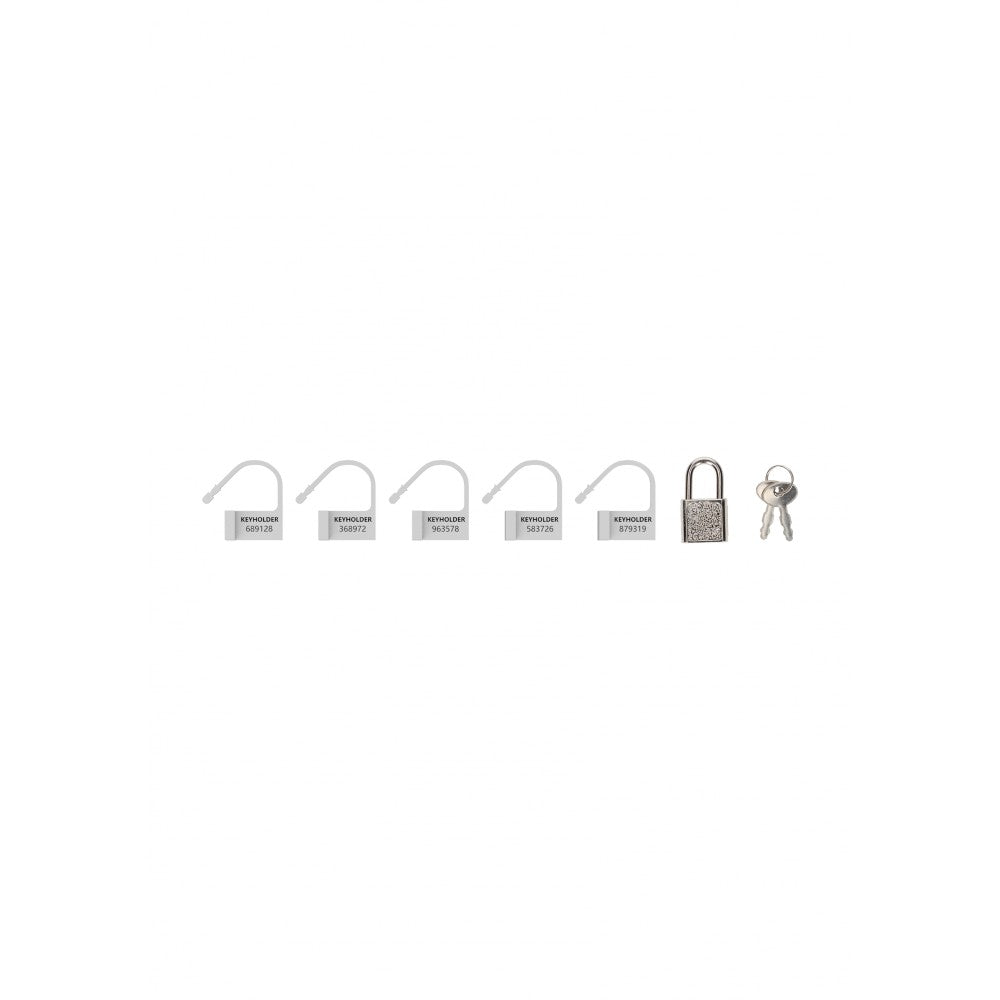 Spare accessories for locking penis cages ManCage white