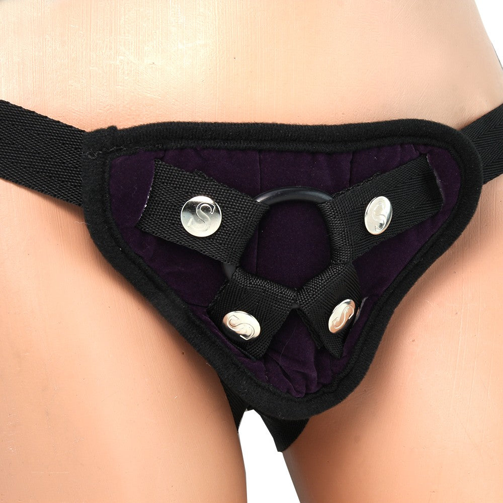 Sportsheets Lush Strapon Harness Purple