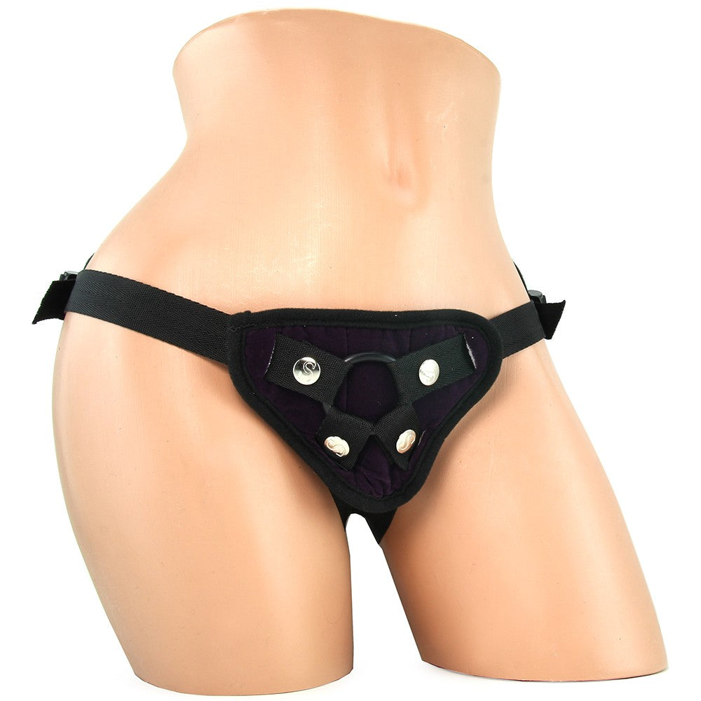 Sportsheets Lush Strapon Harness Purple